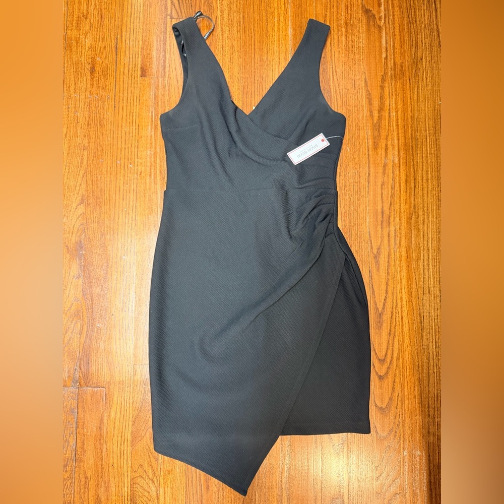 Bisou Bisou Elegant Black Asymmetrical Dress